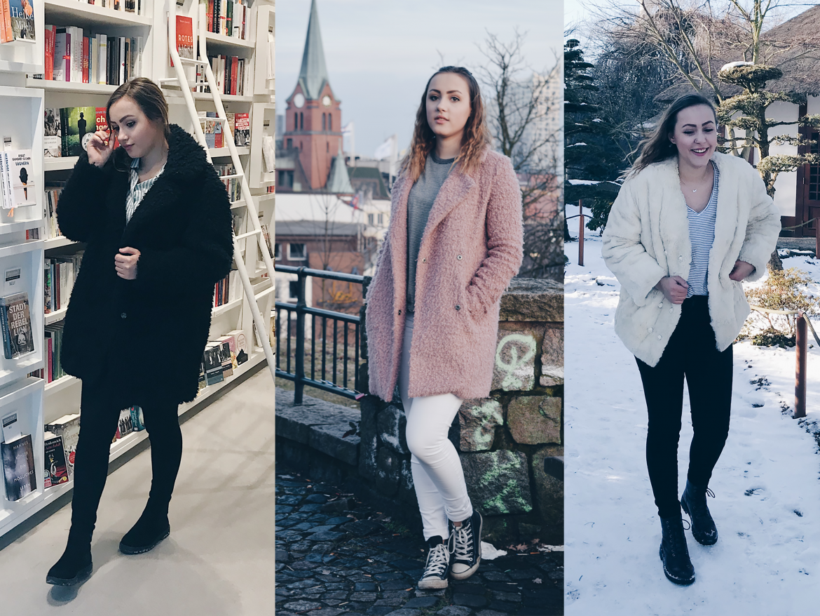 drei Varianten wie man eine Teddyjacke kombinieren kann - philuna.blog Fashion Blog aus Hamburg