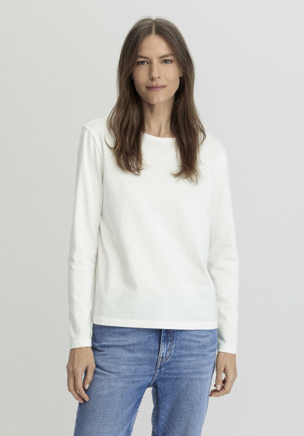 hessnatur Damen Heavy Shirt Relaxed aus Bio-Baumwolle - weiß - Größe 44