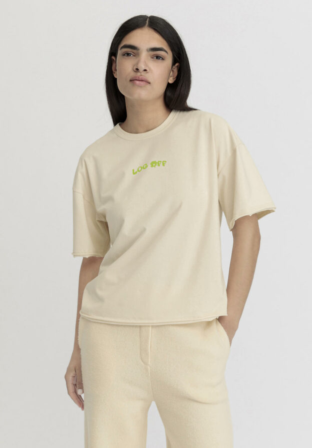 hessnatur Loungewear Shirt Relaxed ACTIVE LIGHT aus Bio-Baumwolle - natur - Größe L