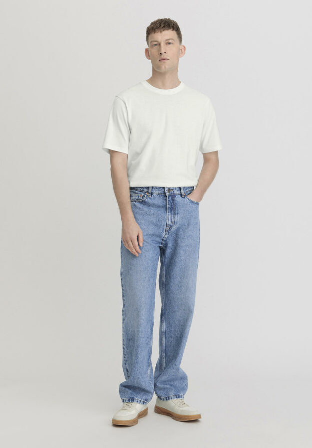 hessnatur Herren Jeans OLE Relaxed Wide Leg aus Bio-Denim - blau - Größe 38/32