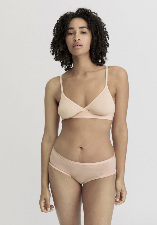 hessnatur Damen Triangel BH bügellos PURE SENSE aus TENCEL™ Modal - rosa - Größe 80B
