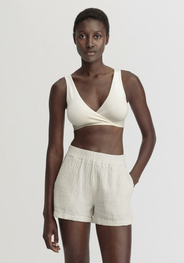 hessnatur Damen Still-Bustier aus Bio-Baumwolle - natur - Größe M
