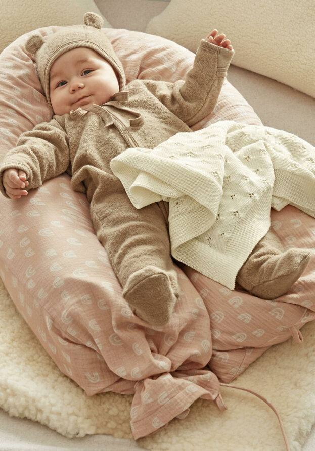 hessnatur Baby Schurwolldecke aus Bio-Merinowolle - natur - Größe 80x100 cm