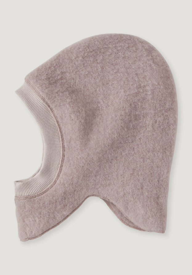 hessnatur Baby Wollfleece Mütze aus Bio-Merinowolle - lila - Größe 45-47 cm Kopfumfang