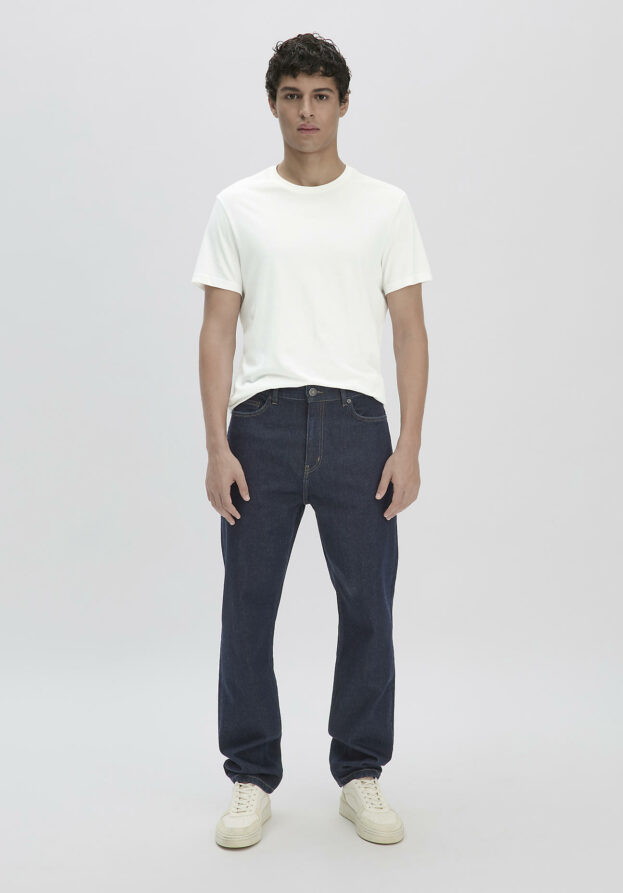 hessnatur Herren Jeans MADS Relaxed Tapered aus Bio-Denim - blau - Größe 32/30