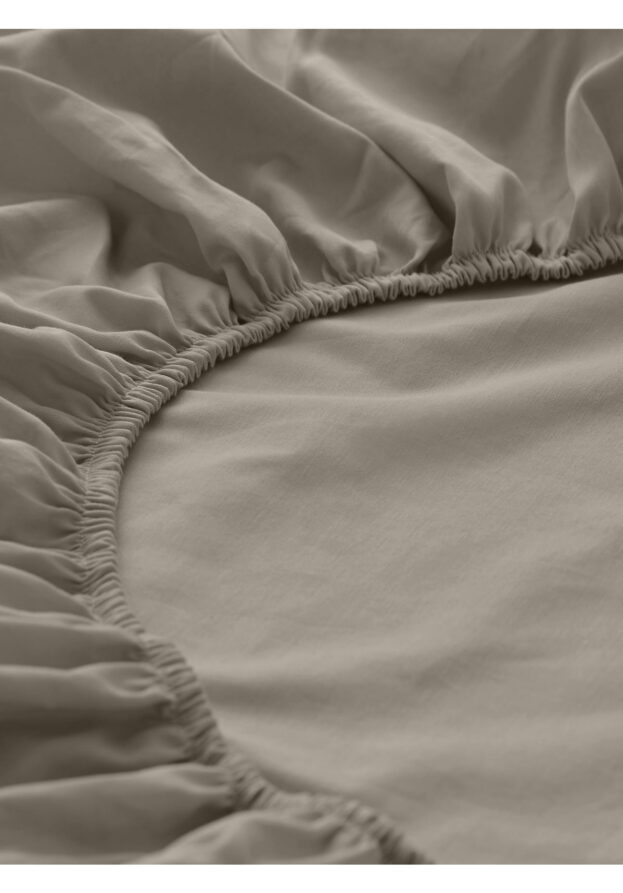hessnatur Jersey Spannbettlaken aus Bio-Baumwolle - beige - Größe 90-100x200 cm