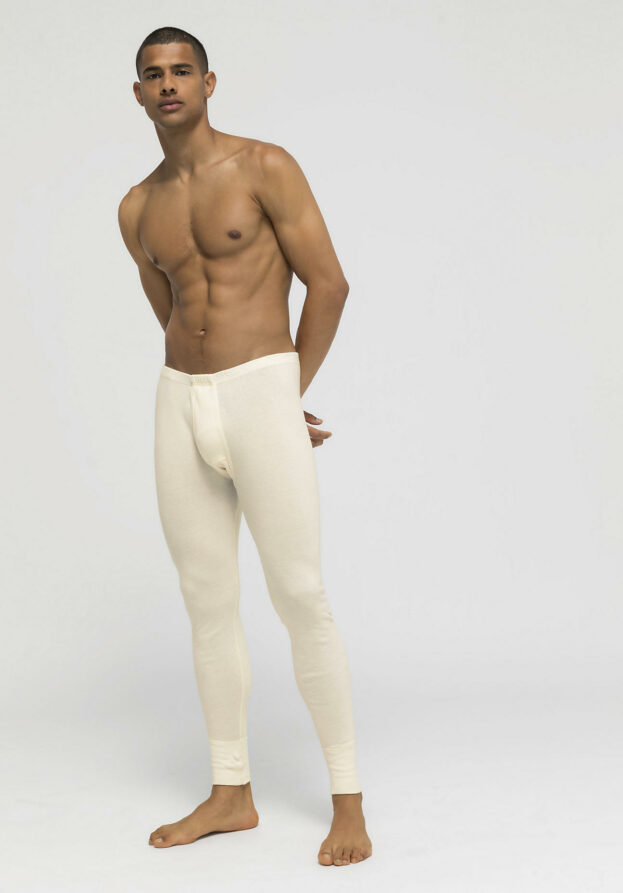 hessnatur lange Herren Pants Regular Cut PURE NATURE aus Bio-Baumwolle - natur - Größe 4 = S