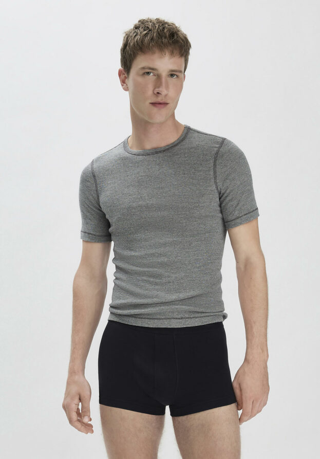 hessnatur Herren Pants Regular Cut 3er-Pack COTTON MIX aus Bio-Baumwolle - schwarz - Größe 8 = XXL