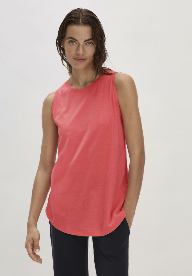 hessnatur Loungewear Top Regular ACTIVE LIGHT aus Bio-Baumwolle - rot - Größe 38