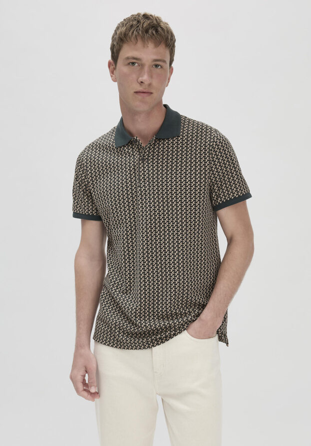 hessnatur Herren Piqué Polo Relaxed aus Bio-Baumwolle - grün - Größe 54