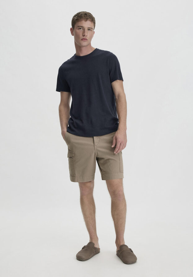 hessnatur Herren Cargo Shorts Relaxed aus Bio-Baumwolle - braun - Größe 33