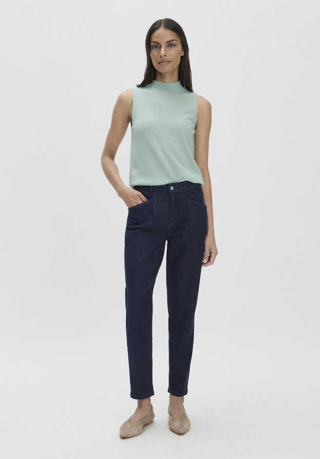 hessnatur Damen Jeans Barrel Leg BETTER RECYCLING aus Bio-Denim - blau - Größe 26/30