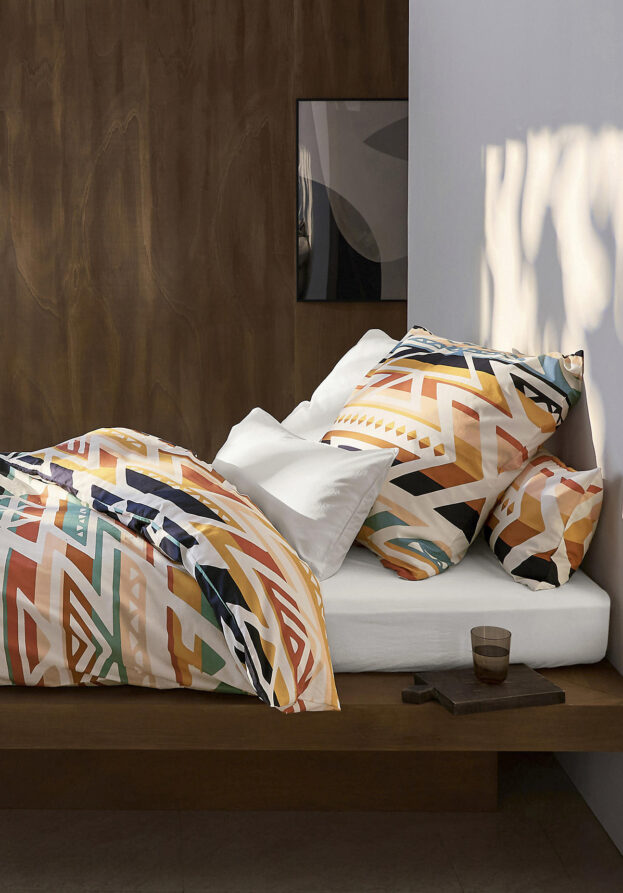 hessnatur Renforcé Bettwäsche-Set ANDES aus Bio-Baumwolle - braun - Größe 155x220 / 80x80 cm