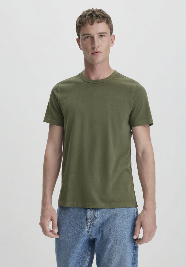 hessnatur Herren Shirt Regular aus Bio-Baumwolle - grün - Größe 48