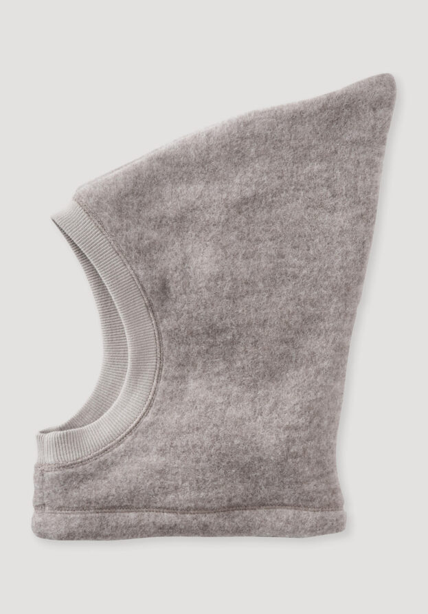 hessnatur Baby Wollfleece Mütze Regular aus Bio-Merinowolle - grau - Größe 49/51