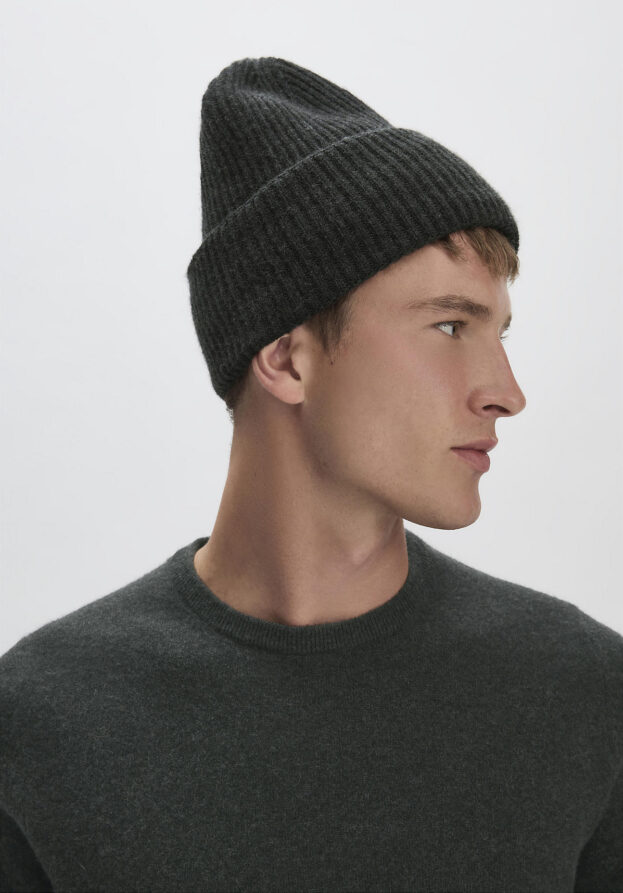 hessnatur FTC × HESSNATUR Mütze aus Kaschmir - blau - Größe 1size