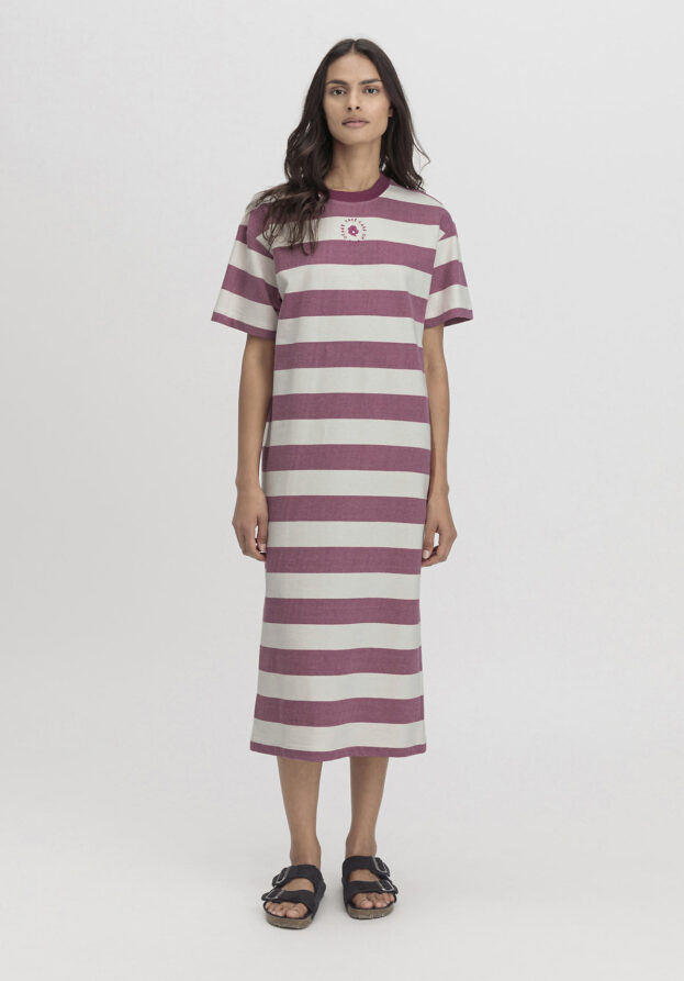 hessnatur Damen Loungedress Relaxed aus Bio-Baumwolle mit Kapok - natur - Größe 38