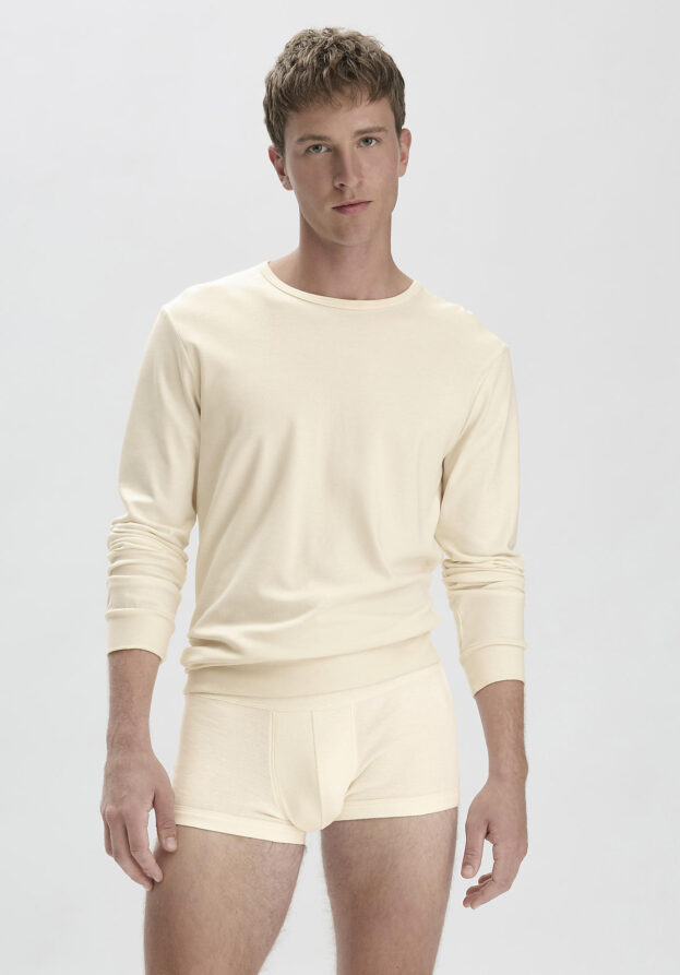 hessnatur Herren Pants Regular Cut 2er-Pack PURE NATURE aus Bio-Baumwolle - natur - Größe 5 = M
