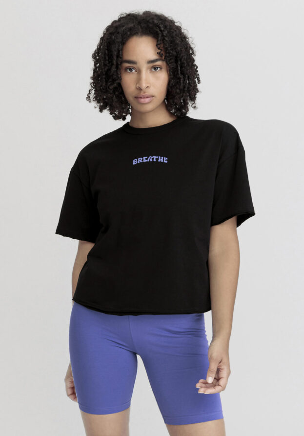 hessnatur Loungewear Shirt Relaxed ACTIVE LIGHT aus Bio-Baumwolle - schwarz - Größe L