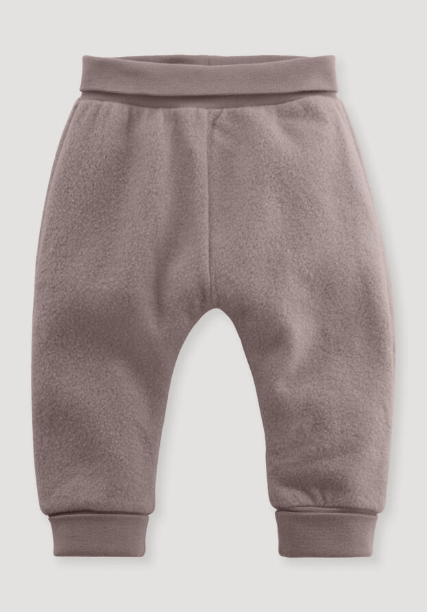 hessnatur Baby Softfleece Hose aus Bio-Baumwolle - lila - Größe 74/80
