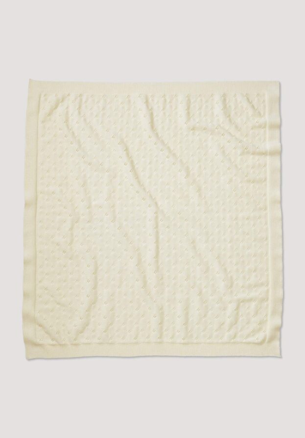 hessnatur Baby Schurwolldecke aus Bio-Merinowolle - natur - Größe 80x100 cm