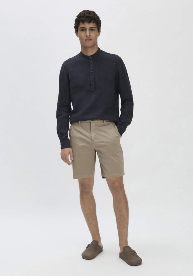 hessnatur Herren Chino Shorts Relaxed aus Bio-Baumwolle - braun - Größe 32