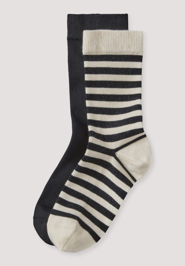 hessnatur Damen-Socken im 2er-Pack aus Bio-Baumwolle - natur - Größe 41-43