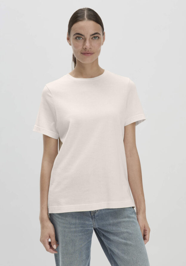 hessnatur Damen Heavy T-Shirt Relaxed aus Bio-Baumwolle - natur - Größe 42