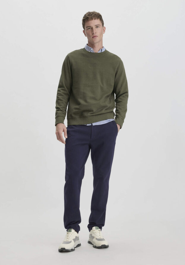 hessnatur Herren Hose TINO Regular aus Bio-Baumwolle - blau - Größe 36/32