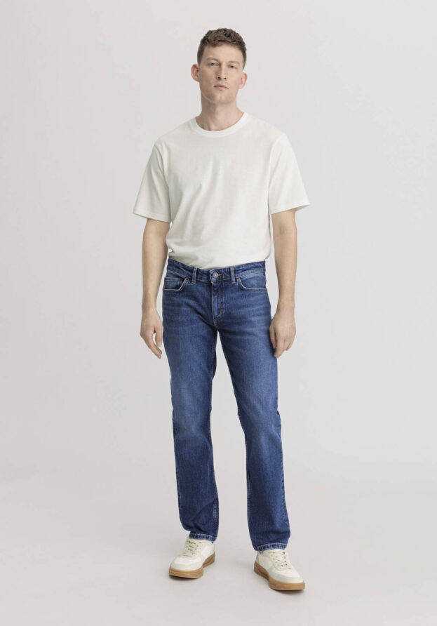 hessnatur Herren Jeans BEN Regular Straight aus Bio-Denim - blau - Größe 38/32
