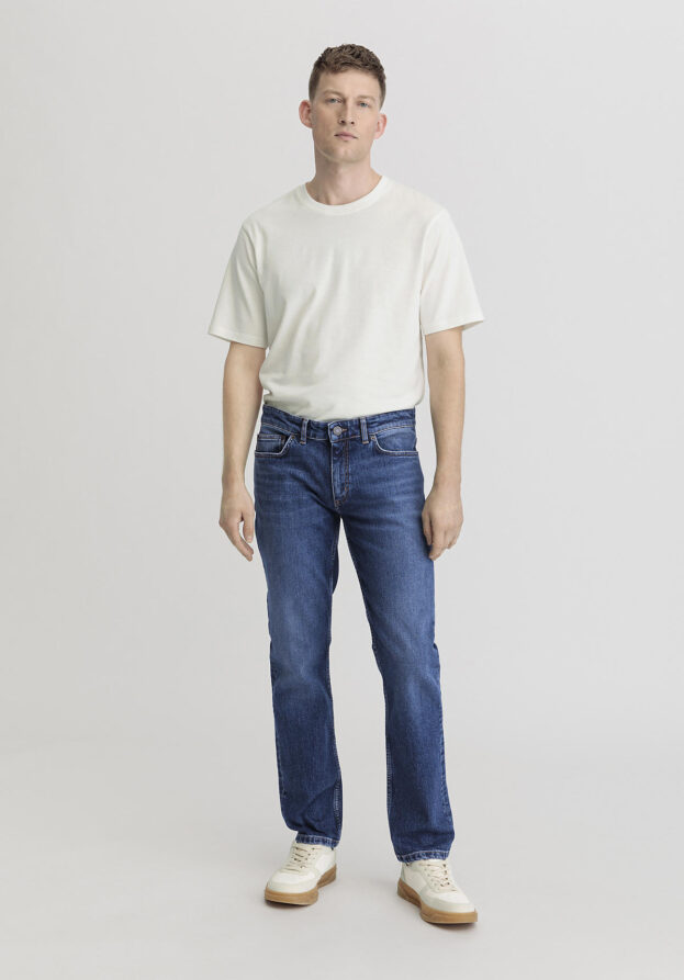 hessnatur Herren Jeans BEN Regular Straight aus Bio-Denim - blau - Größe 31/32