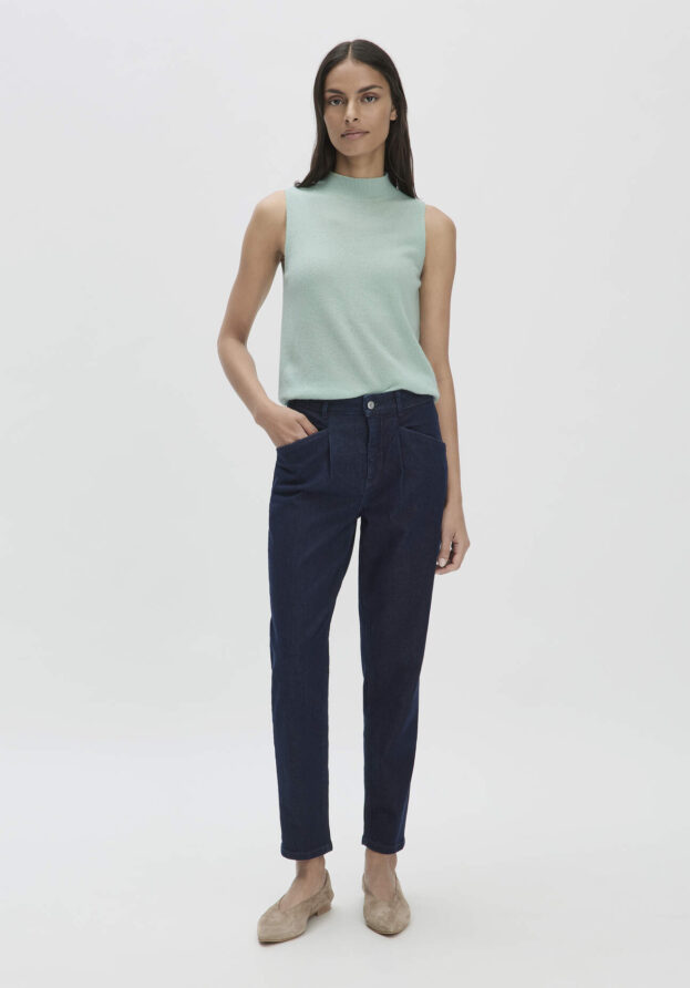 hessnatur Damen Jeans Barrel Leg BETTER RECYCLING aus Bio-Denim - blau - Größe 26/30