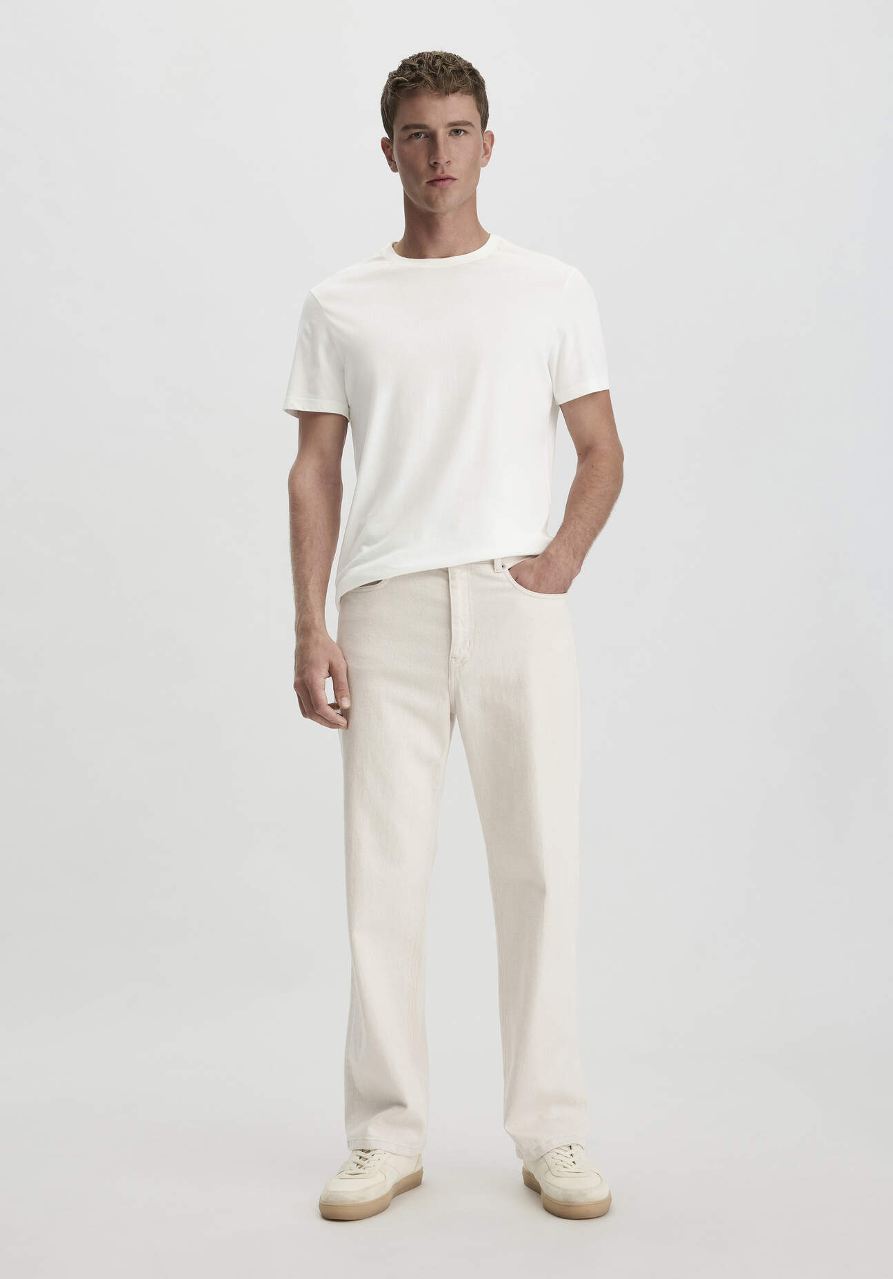 hessnatur Herren Jeans OLE Relaxed Wide Leg aus Bio-Denim mit Hanf - natur - Größe 31/32