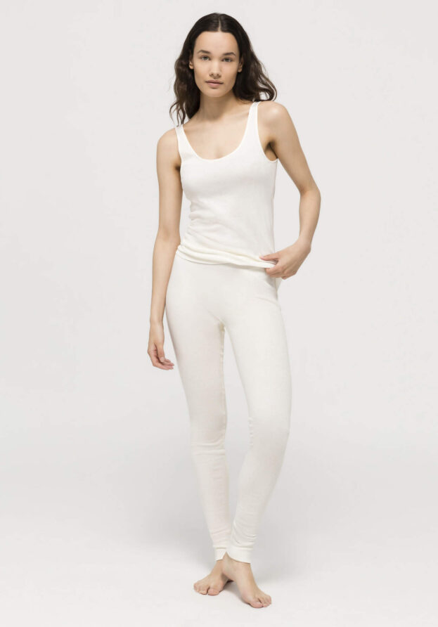 hessnatur Damen Leggings PURE NATURE aus Bio-Baumwolle - natur - Größe 40