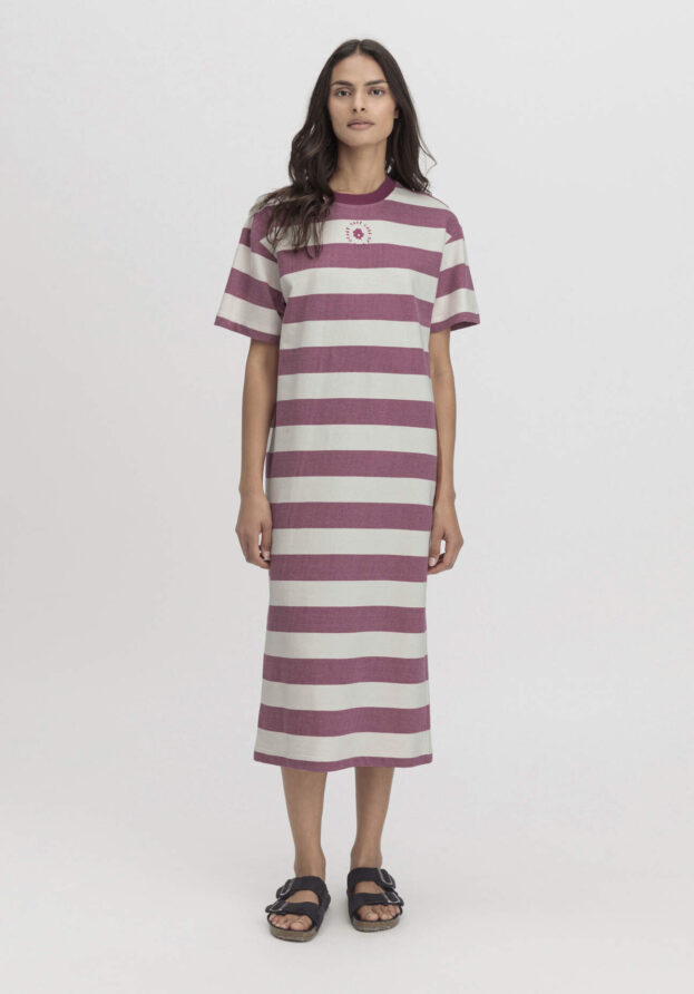 hessnatur Damen Loungedress Relaxed aus Bio-Baumwolle mit Kapok - natur - Größe 40