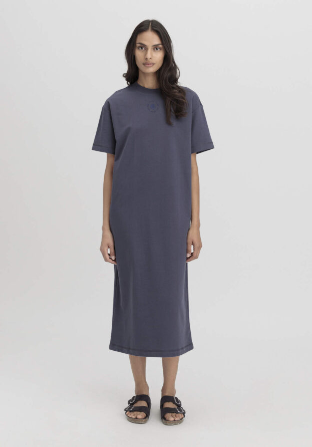 hessnatur Damen Loungedress Relaxed aus Bio-Baumwolle mit Kapok - lila - Größe 36