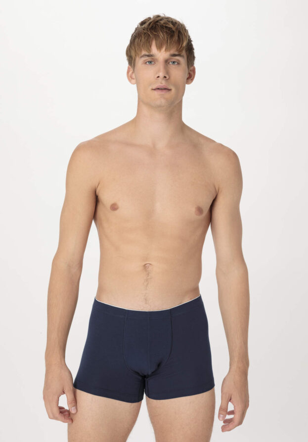 hessnatur Herren Pants Regular Cut PURE BALANCE aus Bio-Baumwolle und TENCEL™ Modal - blau - Größe 4 = S
