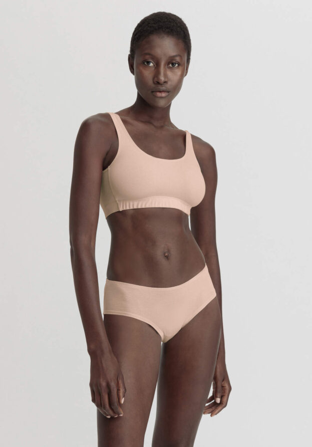 hessnatur Damen Panty Regular Cut COTTON FEEL aus Bio-Baumwolle - rosa - Größe 40