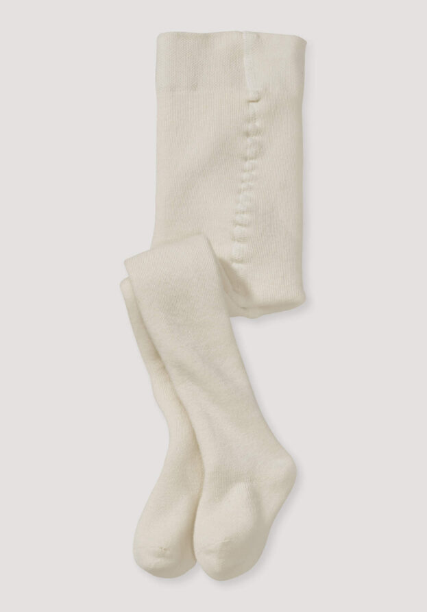 hessnatur Baby Plüsch Strumpfhose aus Bio-Baumwolle - natur - Größe 74/80