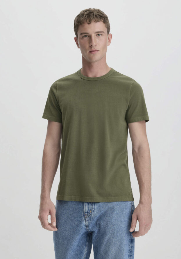 hessnatur Herren Shirt Regular aus Bio-Baumwolle - grün - Größe 50