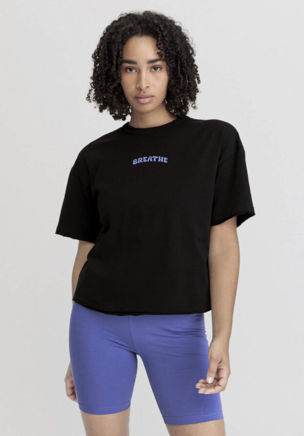 hessnatur Loungewear Shirt Relaxed ACTIVE LIGHT aus Bio-Baumwolle - schwarz - Größe L
