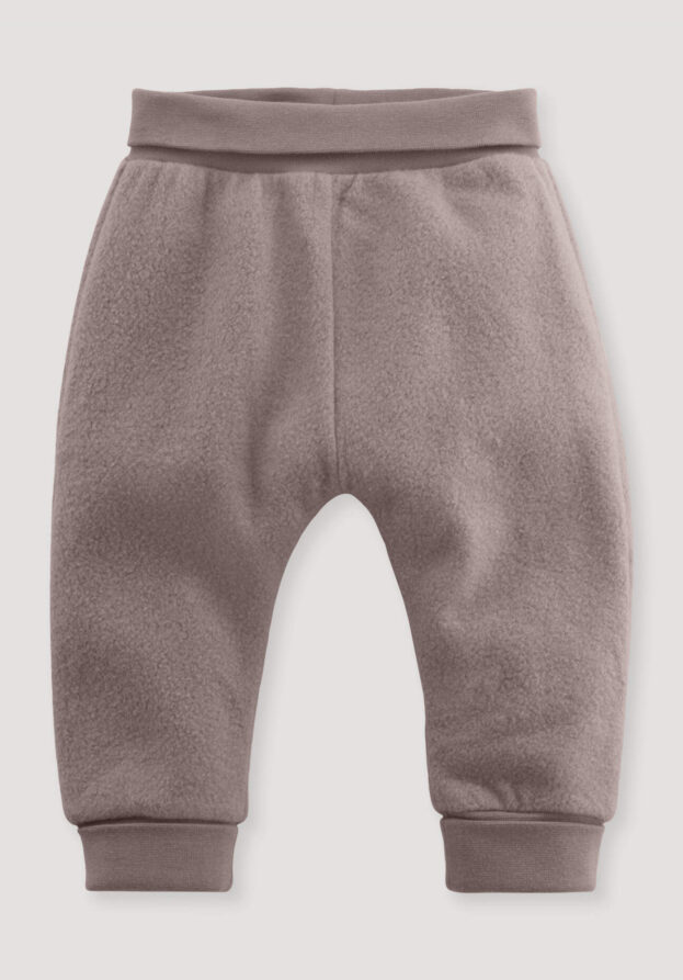 hessnatur Baby Softfleece Hose aus Bio-Baumwolle - lila - Größe 74/80