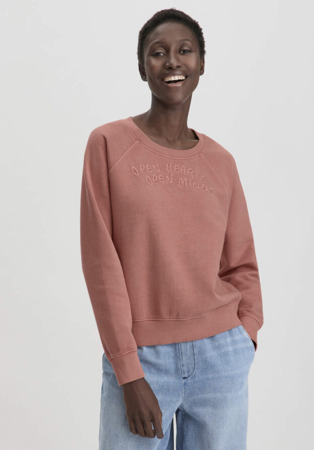 hessnatur Damen Sweatshirt Oversize aus Bio-Baumwolle - braun - Größe L