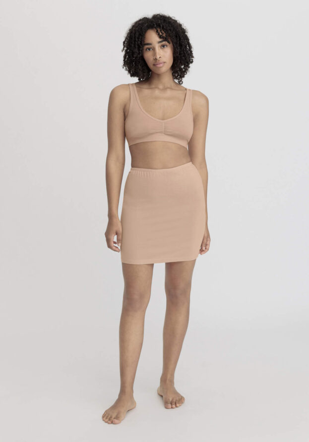 hessnatur Damen Unterrock Fitted PURE FLOW aus TENCEL™ Modal - rosa - Größe 42