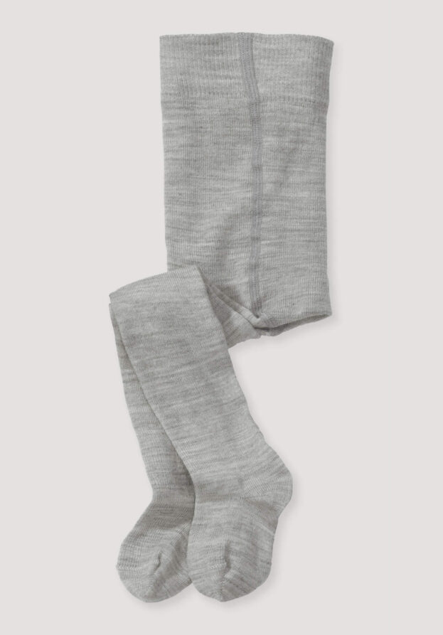 hessnatur Baby Woll-Strumpfhose aus Bio-Merino- mit Bio-Baumwolle - grau - Größe 50/56