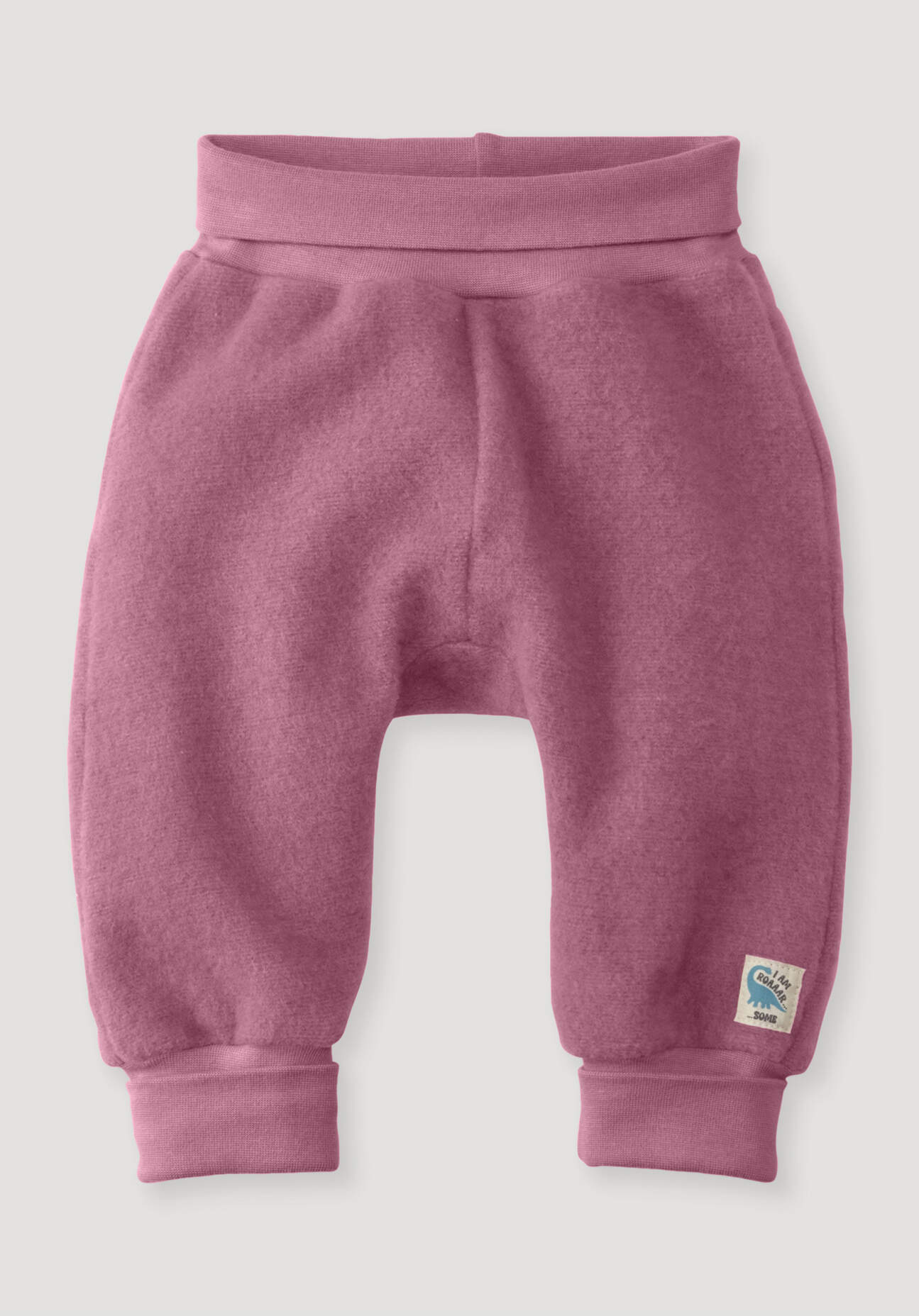 hessnatur Baby Wollfleece Hose Regular aus Bio-Merinowolle und Bio-Baumwolle - rosa - Größe 98/104