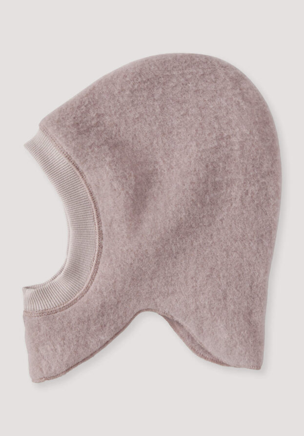 hessnatur Baby Wollfleece Mütze aus Bio-Merinowolle - lila - Größe 49-51 cm Kopfumfang