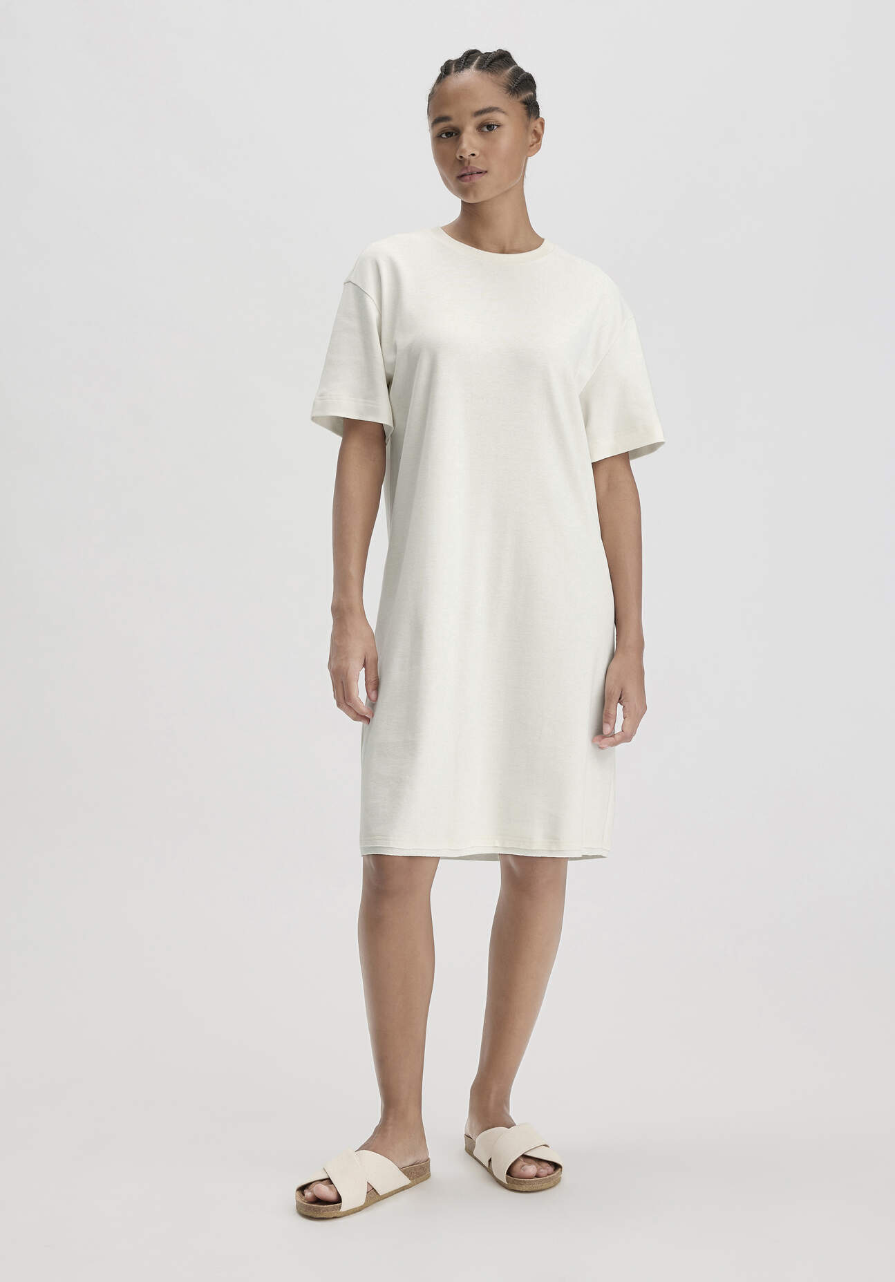 hessnatur Damen Nachthemd Oversized PURE COTTON aus Bio-Baumwolle - natur - Größe 38