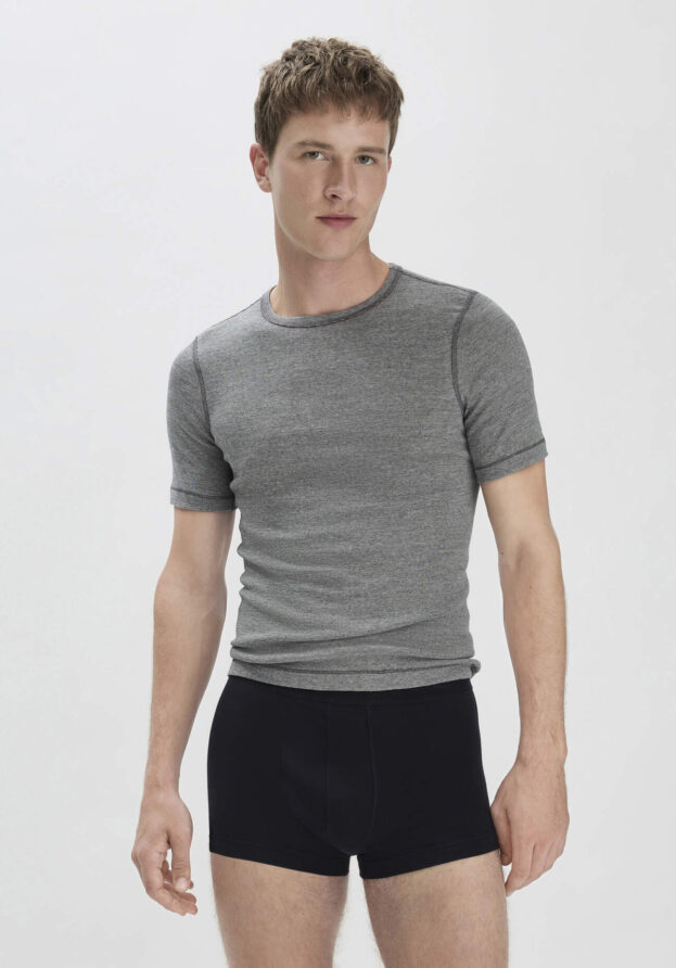 hessnatur Herren Pants Regular Cut im 3er-Pack COTTON MIX aus Bio-Baumwolle - schwarz - Größe 7 = XL