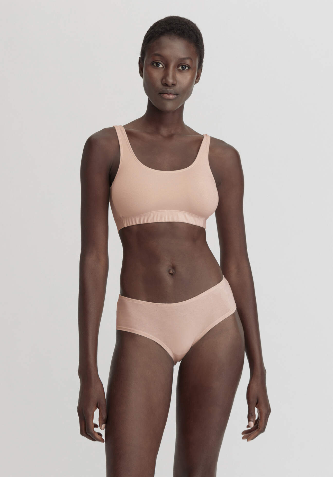 hessnatur Damen Panty Regular Cut im 3er-Pack COTTON FEEL aus Bio-Baumwolle - rosa - Größe 34